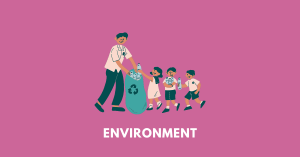 children recycling, illustrating class 10 science chapter 15