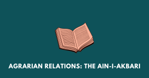 A book, illustrating the chapter Agrarian Relations The Ain-I-Akbari