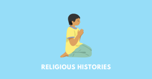 a boy praying, illustrating the chapter Religious Histories- The Bhakti-Sufi Tradition